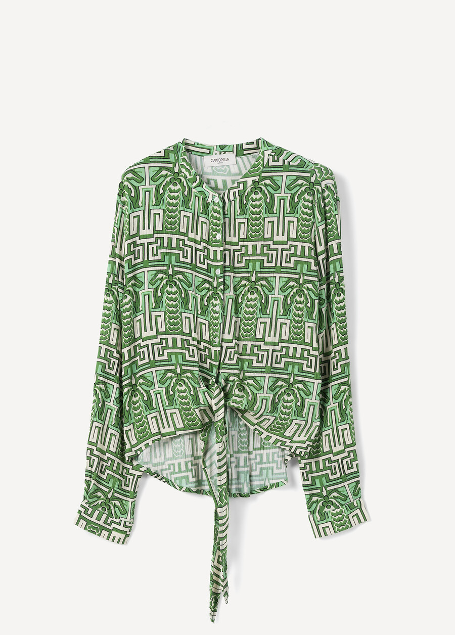 Camicia Corsica Fantasia Geometrica VERDEROSSO Donna , immagine n. 5
