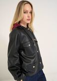 Gerard faux leather hooded jacket NERO Woman image number 2