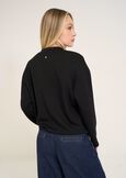 Shelby scuba fabric sweatshirt NERO Woman image number 3