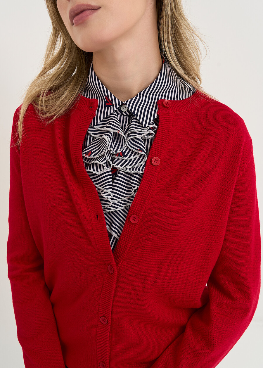 Cardigan Clio a girocollo ARANCIONEROSSO Donna , immagine n. 2