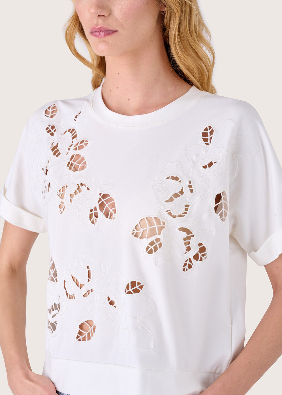 T-shirt Syria con scollo a barca BIANCO Donna , immagine n. 2