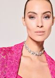 Ginny necklace with crystals ROSA FUCSIASILVER Woman image number 1