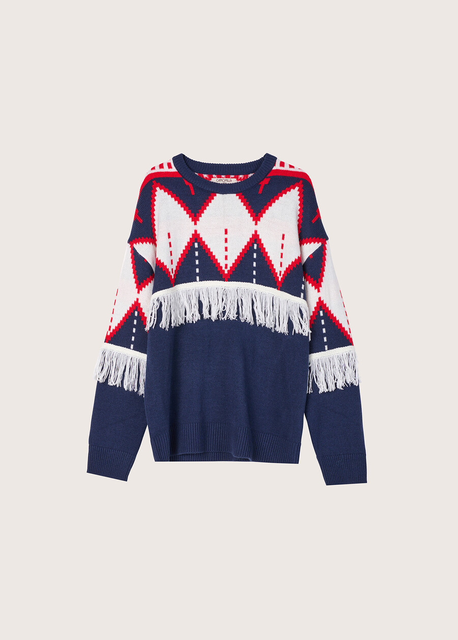 Maglia Marina fantasia natalizia BLU LAGUNA Donna , immagine n. 5