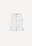 Tyra 100% Cotton Embroidered Top BIANCO WHITEBLU CELESTE Woman image number 4