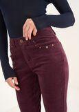Pantaloni Kate skinny in velluto ROSSO BORDEAUXGRIGIO MEDIUM GREY Donna immagine n. 3