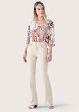 Condy flared trousers BEIGE NARCISOBLU MEDIUM BLUE Woman image number 1