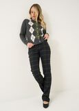 Cady wool argyle cardigan GRIGIO GREY Woman image number 4