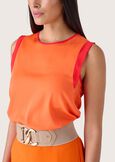 Tobia double fabric top ARANCIO SUNRISE Woman image number 2