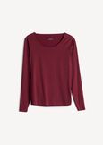 T-shirt Susanna scollo tondo ROSSO BORDEAUXVERDE GARDENMARRONE Donna immagine n. 5