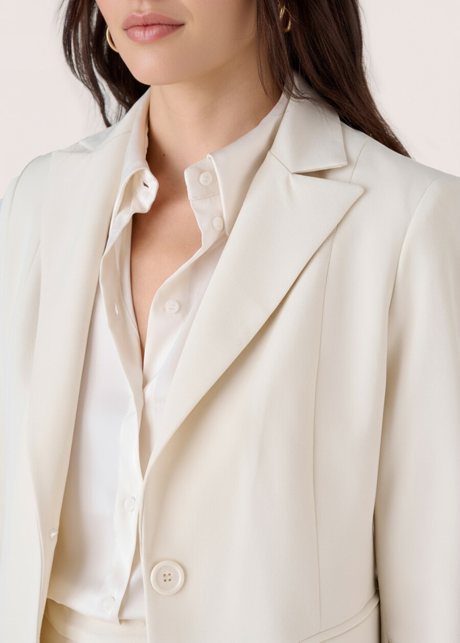 Giacca Giselle in tessuto tecnico NERO BLACKBEIGE GESSOBLU Donna , immagine n. 2