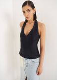 Taddeo jersey top BIANCO WHITENERO BLACK Woman image number 1
