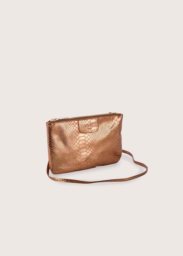 Pochette Tongapito in ecopelle MARRONE BRONZE Donna null