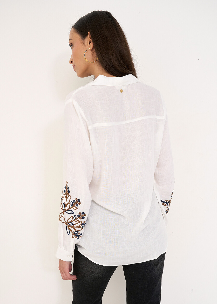 Camicia Comet con ricamo BIANCOBLU Donna , immagine n. 3