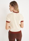 Six knitted t-shirt BEIGE AVENANERO BLACK Woman image number 3