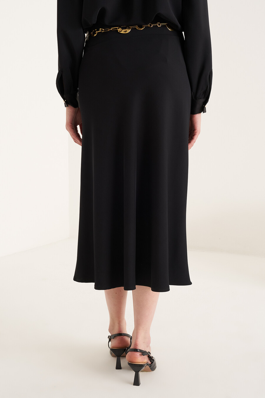 Gonna Gavril in cady NERO BLACK Donna , immagine n. 3