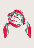 Sherry scarf with cherry pattern ROSSO TULIPANO Woman image number 2