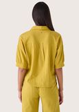 Camicia Camy in misto lino e cotone GIALLO MANGO Donna immagine n. 3