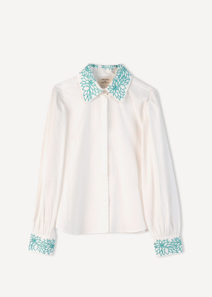 Cloe puff sleeve shirt BIANCO WHITE Woman , image number 5