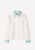 Cloe puff sleeve shirt BIANCO WHITE Woman image number 5