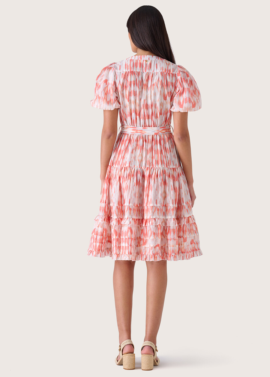 Aron printed tencel dress ROSSO LIPSTICK Woman , image number 3