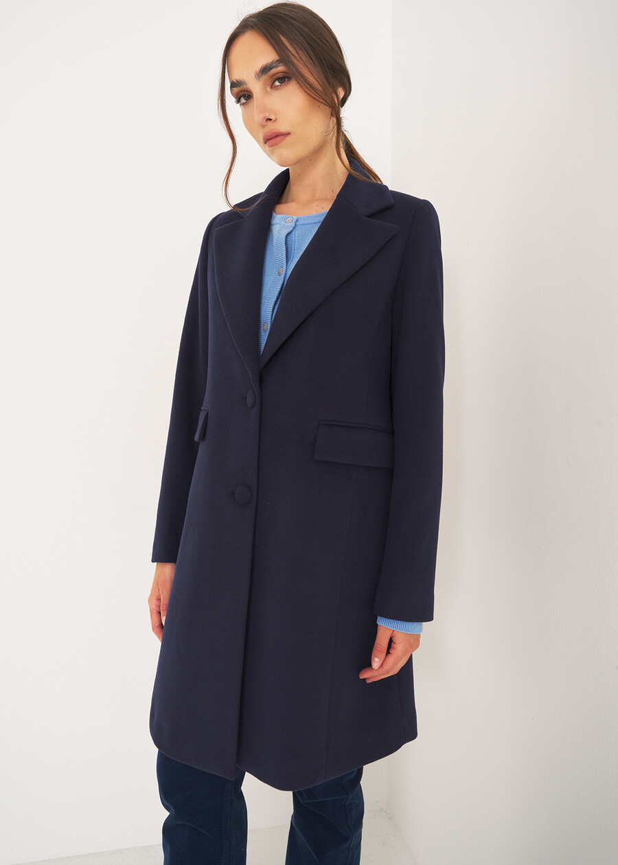 Catrine wool-blend coat NERO BLACKBLU Woman , image number 2