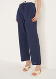 Pantaloni Patrik cotone e lino navy BLU NAVY Donna immagine n. 3
