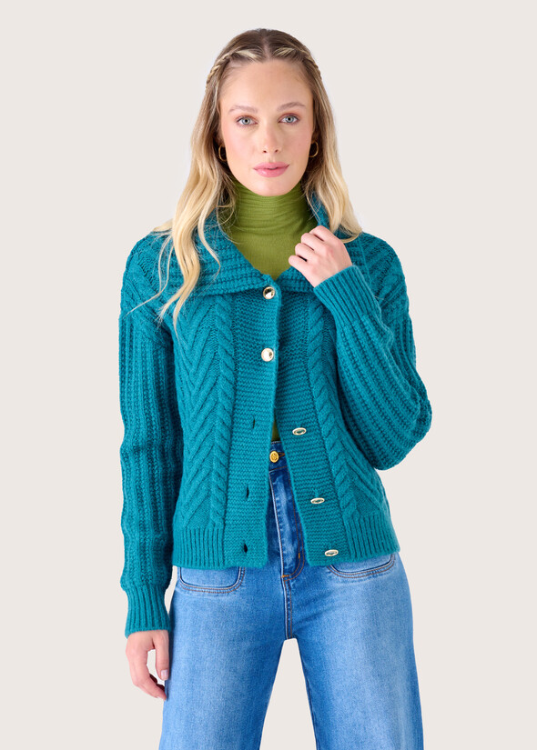 Cardigan Cassia in maglia BLUE COLONIAL Donna null