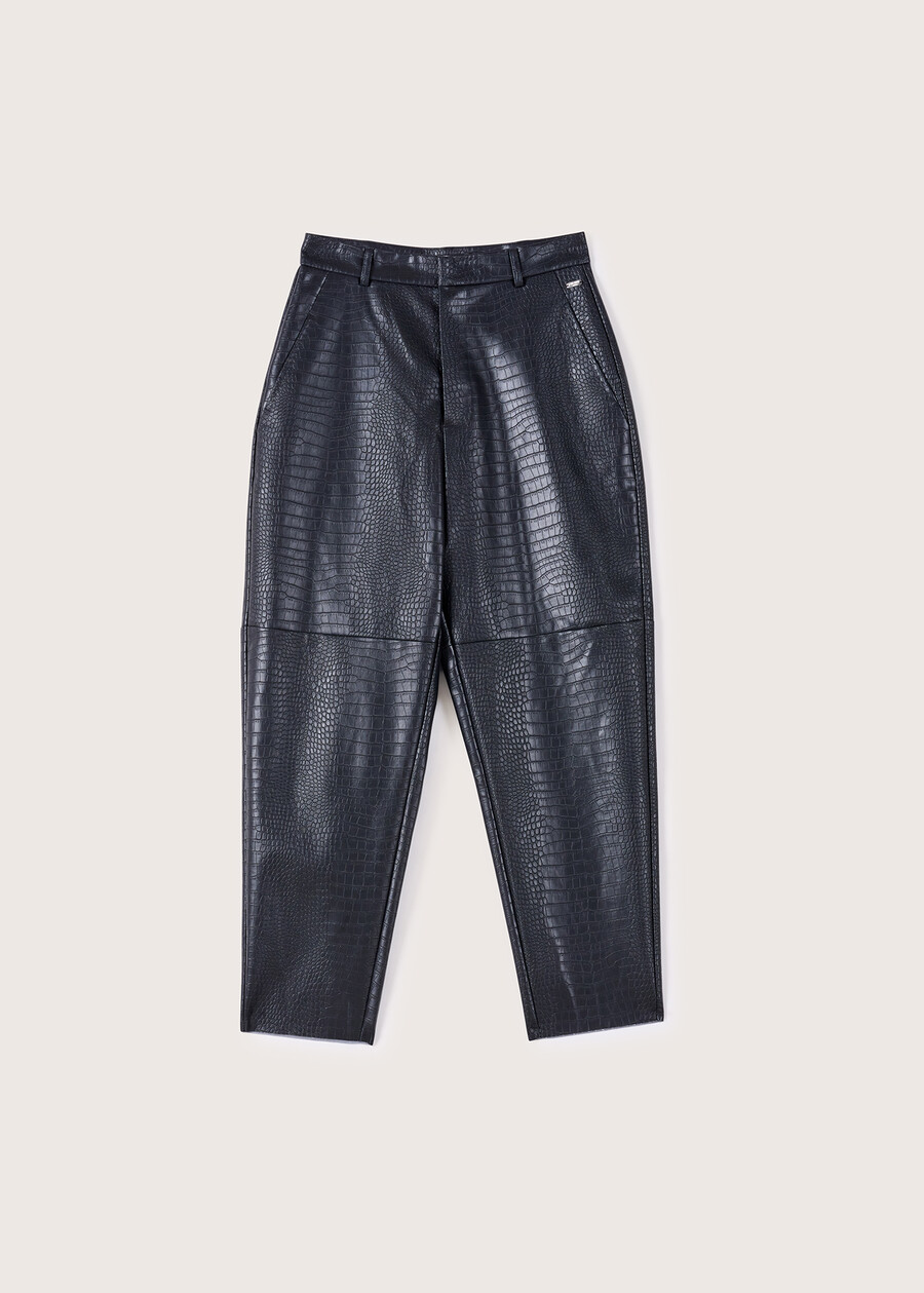 Pantalone Peony in ecopelle NERO BLACK Donna , immagine n. 7