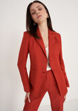 Giulia Linen And Viscose Blazer MARRONE JAVAARANCIO CAROTENE Woman image number 2