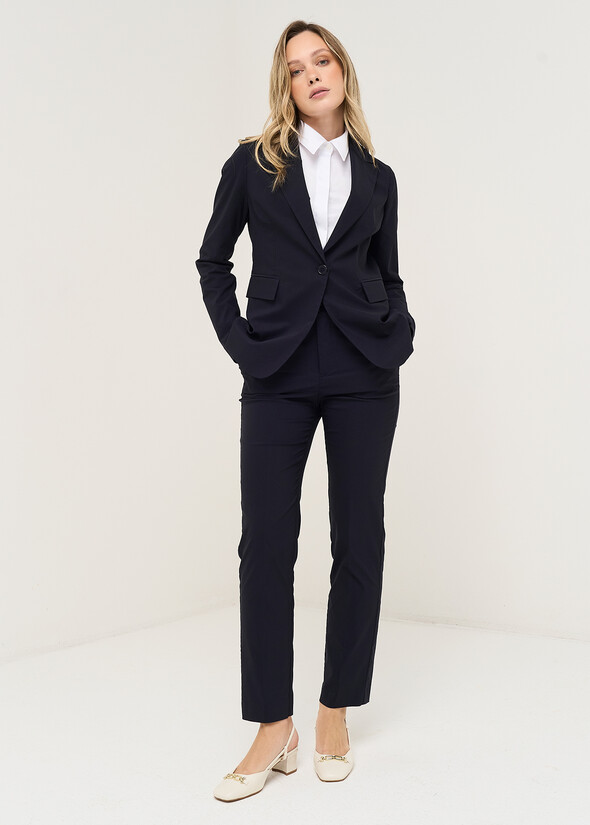 Pantaloni Alice in bengalina BLU Donna null