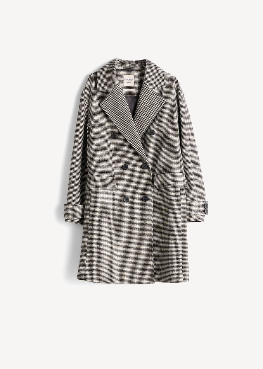 Cleo houndstooth coat NERO BLACK Woman , image number 6