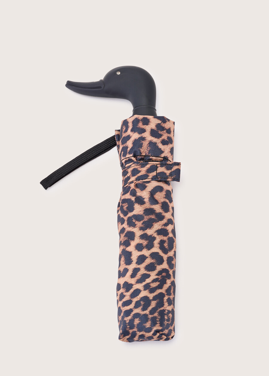 Animalier umbrella with duck handle NERO BLACK Woman , image number 2