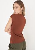 Maglia Star in viscosa MARRONE Donna immagine n. 3