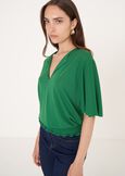 Blusa Celina in jersey VERDE GARDENROSA FUCSIA Donna immagine n. 1