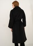 Cloud diagonal cloth wrap coat NERO Woman image number 5