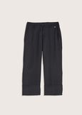 Sara polyviscose trousers NERO BLACKBEIGE LANA Woman image number 6