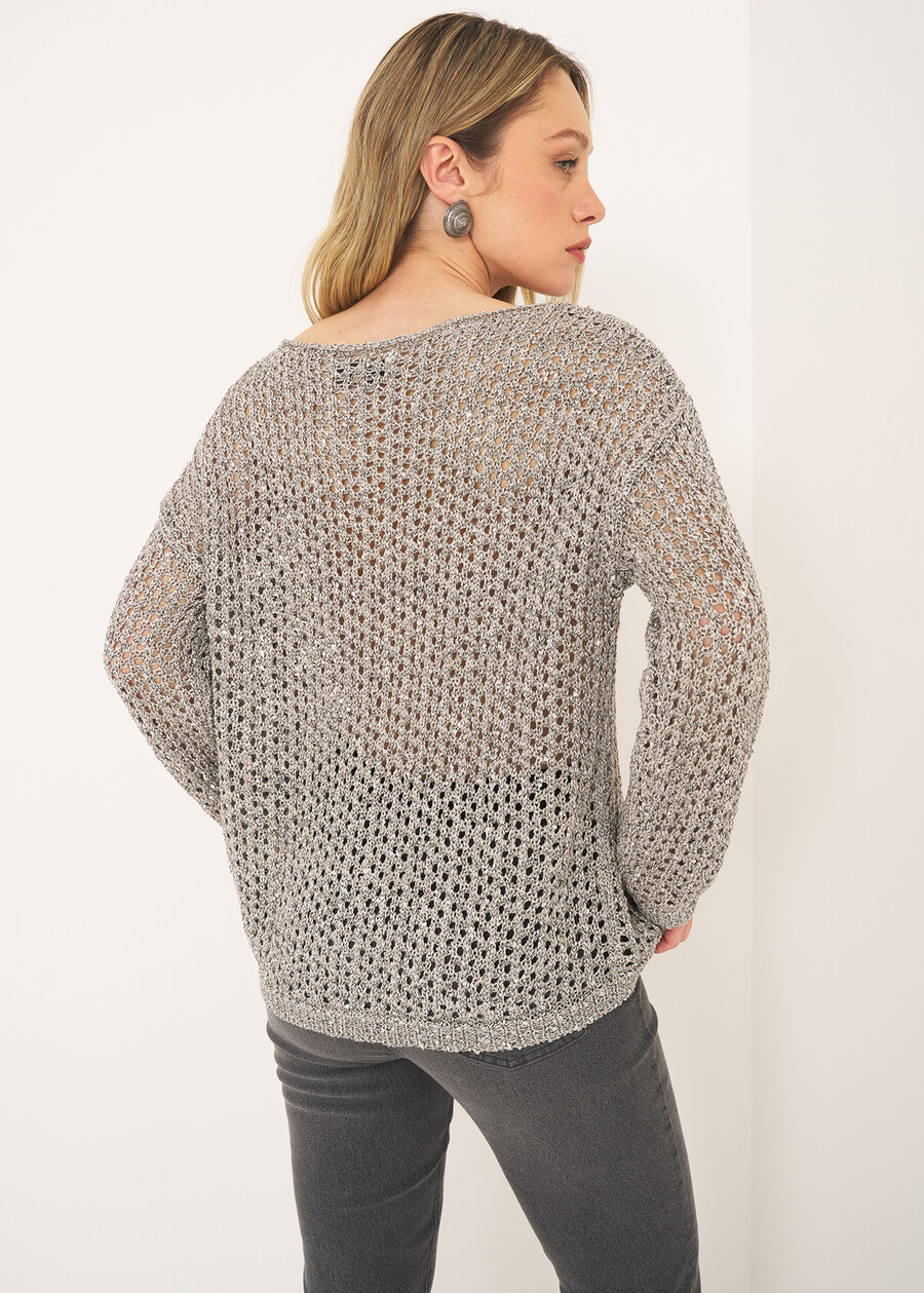 Maglia Marika scollo a barca GRIGIO GREY Donna , immagine n. 3