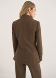 Checked Wide-Lapel Suit MARRONE TERRA Woman image number 5