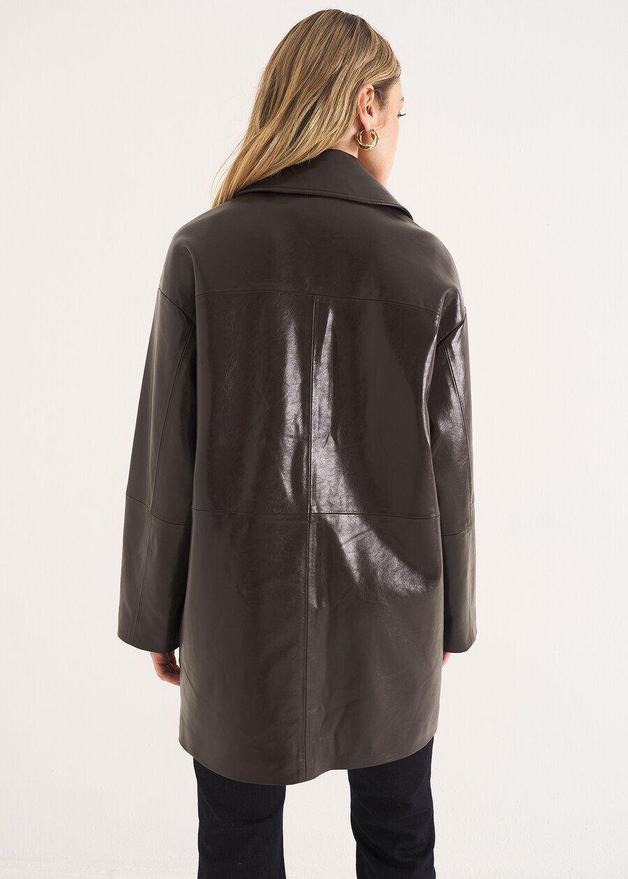 Giubbino Gecky in ecopelle MARRONE CAFFE Donna , immagine n. 4