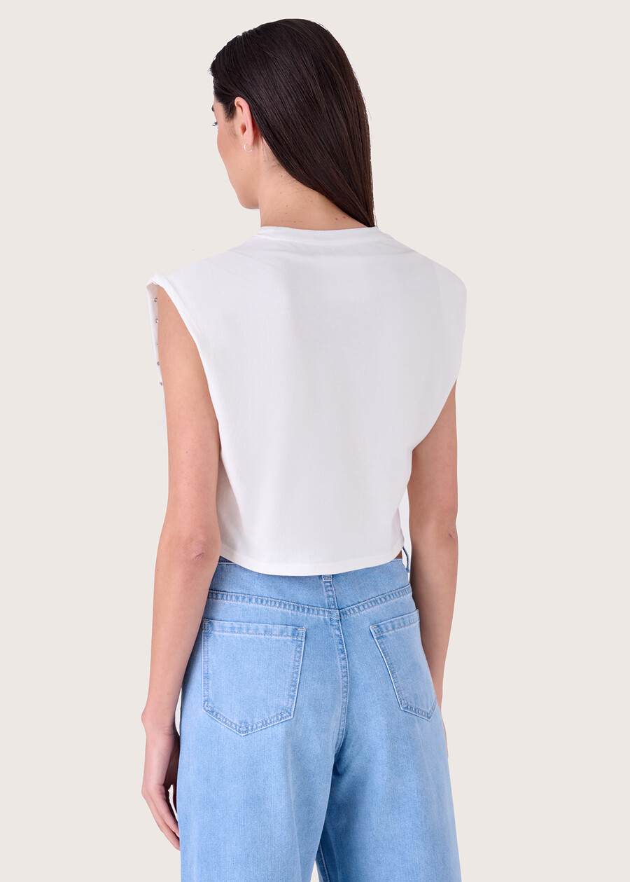 T-shirt Seddy 100% cotone BIANCO Donna , immagine n. 3