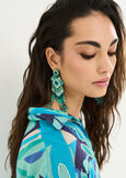 Goky hand-embroidered earrings AZZURO AZZURRO Woman image number 1