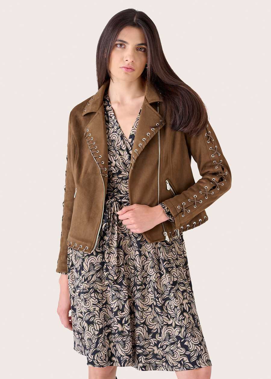 Gianni giubbino in ecopelle MARRONE Donna , immagine n. 2