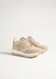 Sherly eco-suede sneakers BEIGE DOESKIN  Woman image number 4