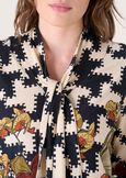 Siria houndstooth jersey BEIGE LANA Woman image number 2