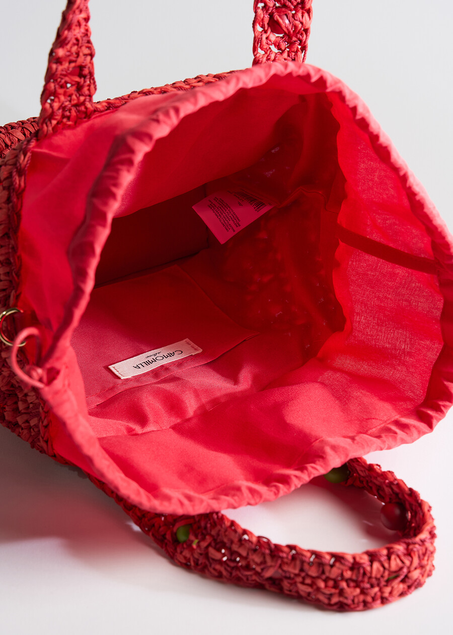 Borsa Barley in carta intrecciata VERDEROSSO Donna , immagine n. 2