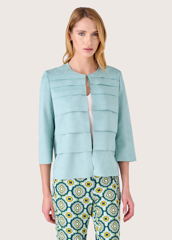 Giubbino Gomez in eco-suede VERDE CLORO Donna null