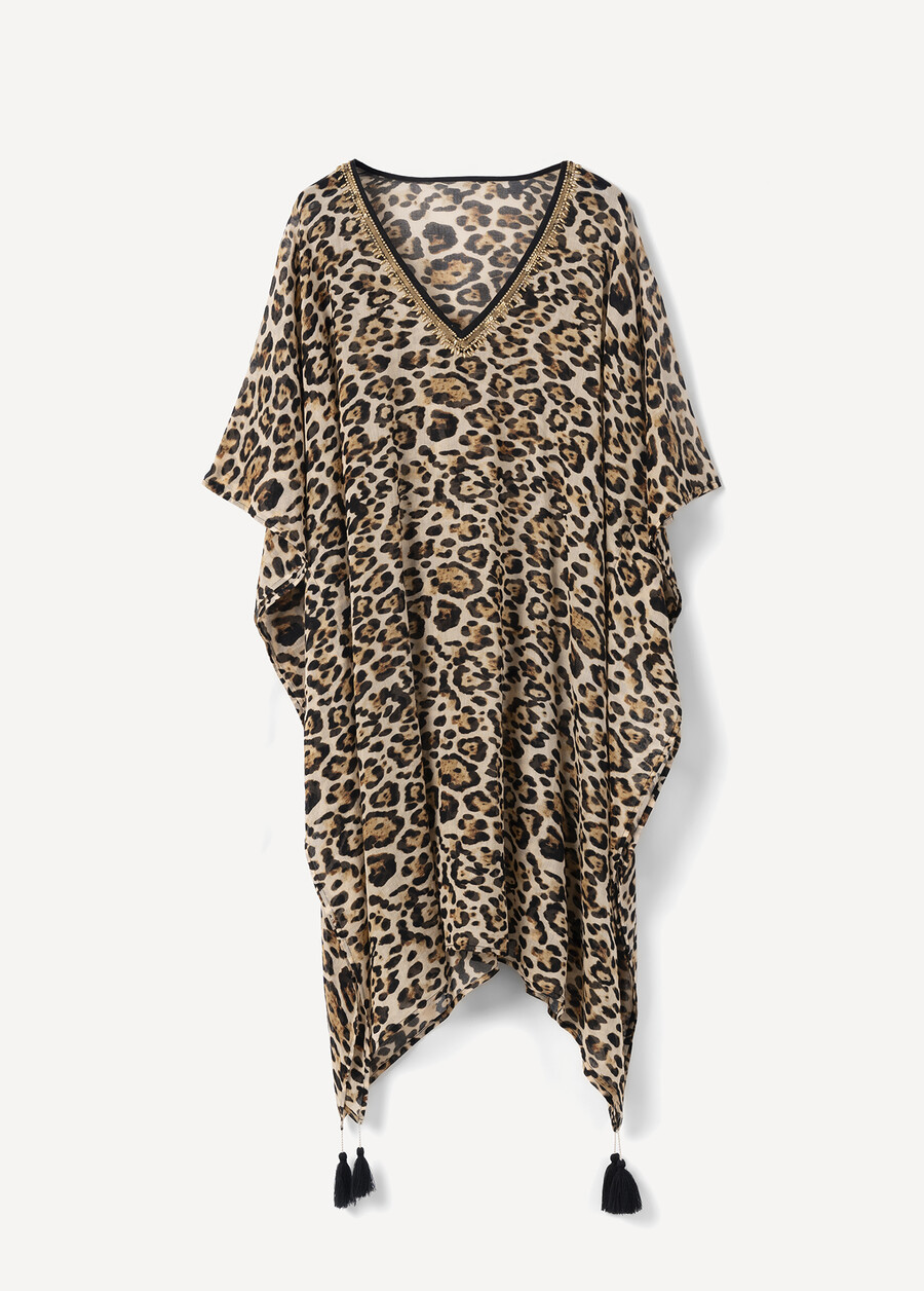 Kaftano Bacula Animalier NERO BLACK Donna , immagine n. 4
