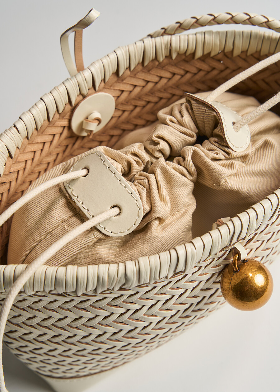 Tracolla Byork pelle riciclata BIANCO WHITE Donna , immagine n. 2