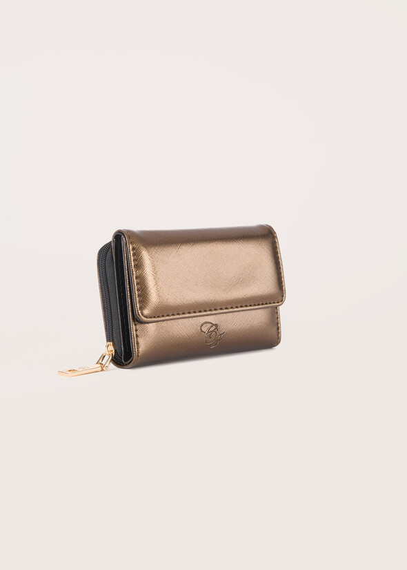 Portafoglio Puck in ecopelle ROSA ROMANTICOMARRONE BRONZE Donna null