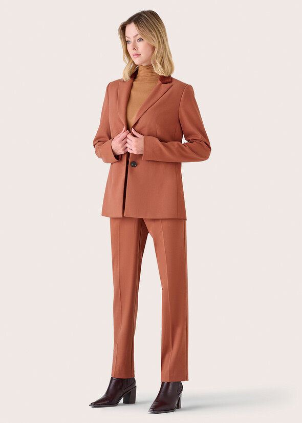 Pantalone Alice a gamba stretta MARRONE Donna null